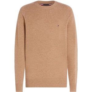 Tommy Hilfiger - Lambswool Crewneck Sweater - Beige - Trui
