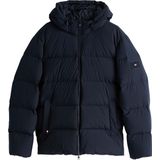Tommy Hilfiger Donsjas Hooded Puffer Donkerblauw