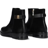 Tommy Hilfiger - Logo Chelsea Boots - Zwart - Leer - Ritssluiting
