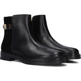 Tommy Hilfiger - Logo Chelsea Boots - Zwart - Leer - Ritssluiting