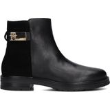 Tommy Hilfiger - Logo Chelsea Boots - Zwart - Leer - Ritssluiting