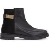 Tommy Hilfiger - Logo Chelsea Boots - Zwart - Leer - Ritssluiting