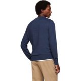 Tommy Hilfiger - Ronde Hals Katoen Kasjmier Trui - Blauw - Heren