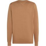 Tommy Hilfiger - Rondgebreide Trui - Beige - Heren - Katoen