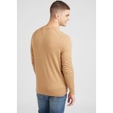Tommy Hilfiger - Rondgebreide Trui - Beige - Heren - Katoen