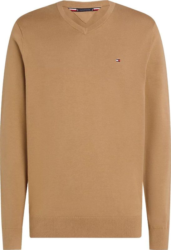 Tommy Hilfiger - Pullover - V-hals - Katoen - Heren