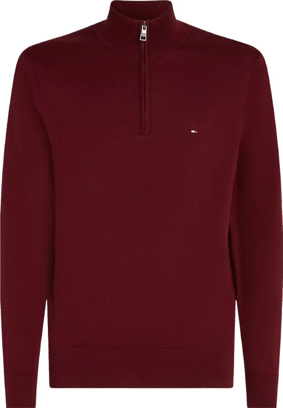 Tommy Hilfiger - Schipperstrui - Donkerrood - Katoen