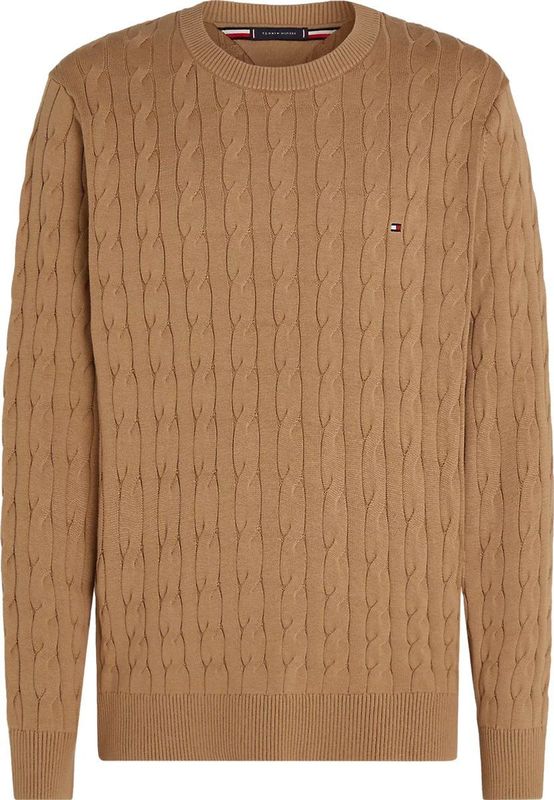 Tommy Hilfiger heren pullover Katoenen - camel