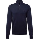 TOMMY HILFIGER - ESSENTIAL - Trui - Donkerblauw - Schipperskraag