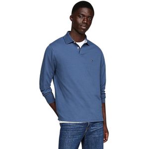 Tommy Hilfiger polo normale fit blauw effen
