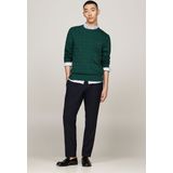 Tommy Hilfiger - Chain-Knit - Trui - Groen - 100% Katoen