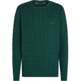 Tommy Hilfiger heren pullover Katoenen - groen