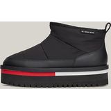 Tommy Hilfiger TJW Nylon Flatform Enkelboot - Dames - Zwart