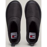 Tommy Hilfiger TJW Nylon Flatform Enkelboot - Dames - Zwart