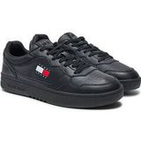 Tommy Hilfiger - Retro Basket - Sneakers - Zwart - Leren