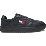 Tommy Hilfiger - Retro Basket - Sneakers - Zwart - Leren