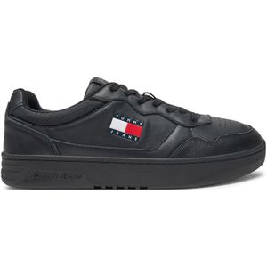 Tommy Hilfiger - Retro Basket - Sneakers - Zwart - Leren