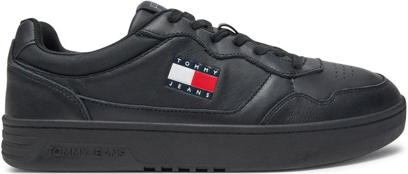 Tommy Hilfiger - Retro Basket - Sneakers - Zwart - Leren