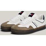 Tommy Hilfiger - Retro Greenwich Sneakers - Beige - Leer - Vetersluiting