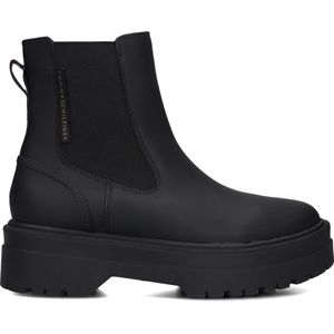 Tommy Hilfiger Rubberrised Chelsea Boots Dames Zwart