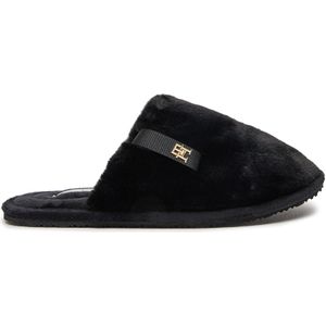 Tommy Hilfiger - FW0FW08138 Slippers - Zwart - Polyester - Homewear