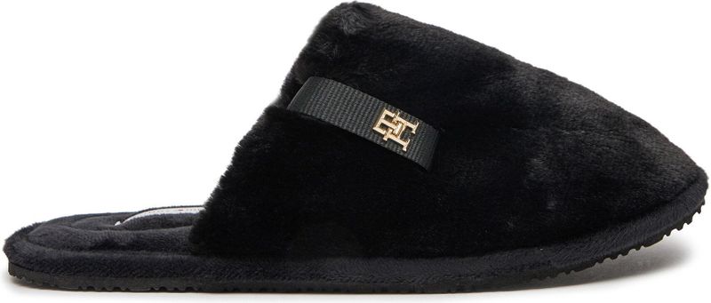 Tommy Hilfiger - FW0FW08138 Slippers - Zwart - Polyester - Homewear