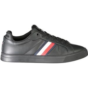 Tommy Hilfiger - Sneakers - Zwart - Leer