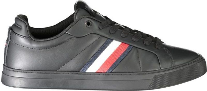 Tommy Hilfiger - Sneakers - Zwart - Leer