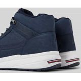 Tommy Hilfiger - WARM NUBUCK - Leren Sneakers - Zwart - Echt Leer