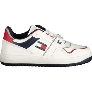 Tommy Jeans - Retro Basket - Sneakers - Imitatieleer en Leer - Blauw
