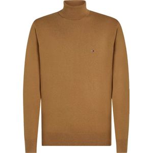 Tommy Hilfiger - Pima Org Ctn Cashmere Roll Neck - Herentrui - Safari Canvas Kaki