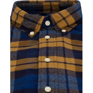 Tommy Hilfiger - Regular Fit Overhemd - Blauw - 100% Katoen - Geruit