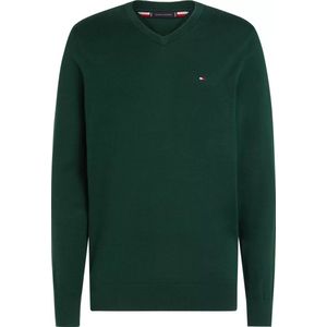 Tommy Hilfiger heren pullover Katoenen - groen