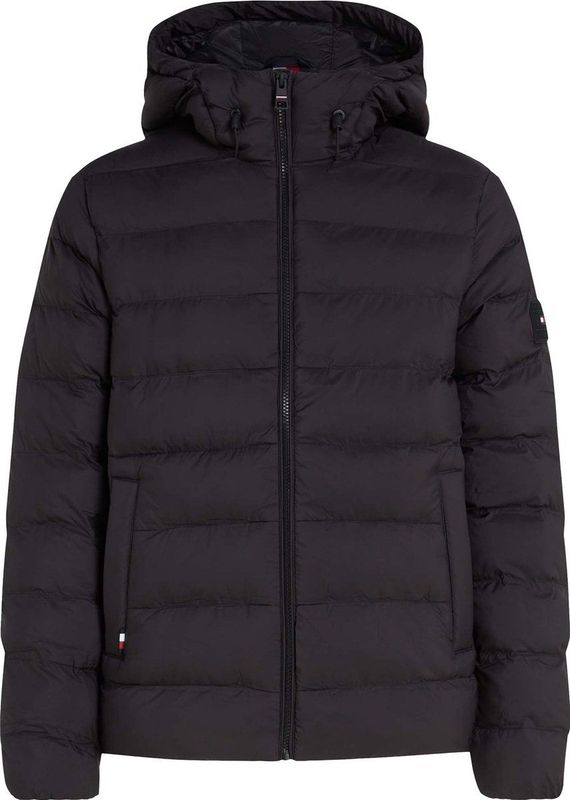 Tommy Hilfiger - Tussenjas - Zwart - 100% Gerecycled Nylon