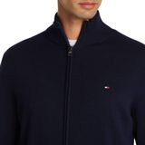Strickjacke mit Logo-Stitching Modell 'ESSENTIAL'