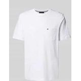 Tommy Hilfiger - Essential Solid Pocket Tee Mw0mw37283 - T-shirt - Wit - Korte Mouwen