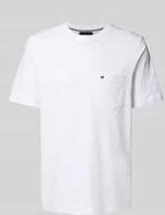 Tommy Hilfiger - Essential Solid Pocket Tee Mw0mw37283 - T-shirt - Wit - Korte Mouwen