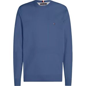 Tommy Hilfiger heren pullover Katoenen - middenblauw melange