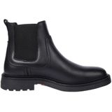 Tommy Hilfiger - Chelsea Enkellaarsjes - Zwart - Leer