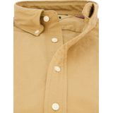Tommy Hilfiger - Overhemd - Beige - Katoen-Stretch - Regular Fit