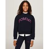 Sweater - Ronde Hals - Sweatstof - Logoprint - Geribbelde Kraag