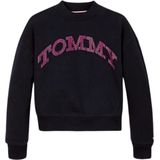 Sweater - Ronde Hals - Sweatstof - Logoprint - Geribbelde Kraag