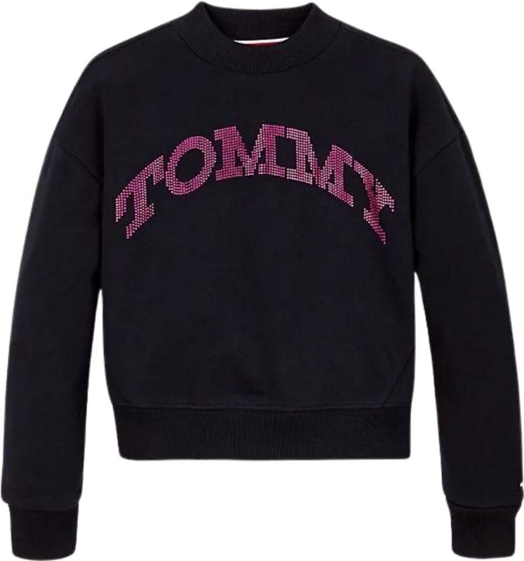 Sweater - Ronde Hals - Sweatstof - Logoprint - Geribbelde Kraag