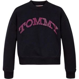 Sweater - Ronde Hals - Sweatstof - Logoprint - Geribbelde Kraag