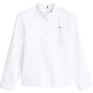 Tommy Hilfiger - Ruffle Collar Blouse LS - Wit - Blouse