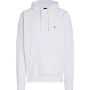 Tommy Hilfiger - Essential Fleece Hoodie - Hoodie - Wit - 60% Katoen, 40% Polyester