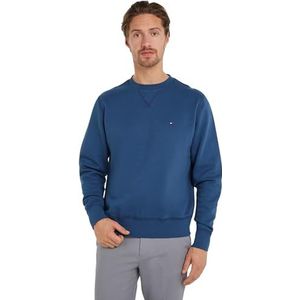 Tommy Hilfiger Heren ESSENTIAL FLEECE CREWNECK MW0MW37232, Pullover Sweatshirt, Blauw, S, Blauw (Egeïsche Zee), S