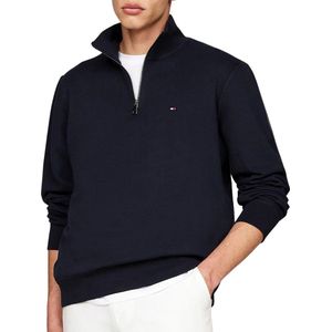 TOMMY HILFIGER - Essential - Sweatshirt - Navy - Rood - Wit