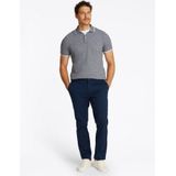 Tommy Hilfiger - Poloshirt - Blauw - Mix van Katoen en Linnen