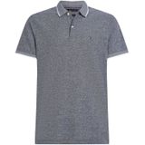 Tommy Hilfiger - Poloshirt - Blauw - Mix van Katoen en Linnen